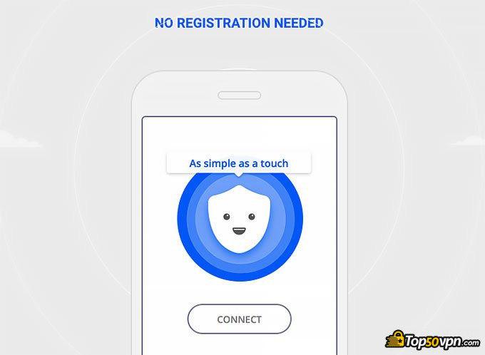Reseña Betternet VPN: No necesitas registrarte.