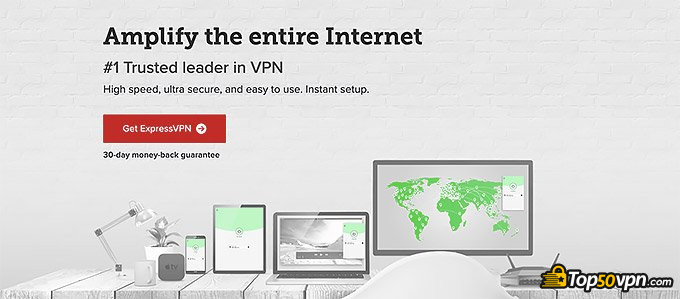 Express VPN: Página de inicio.
