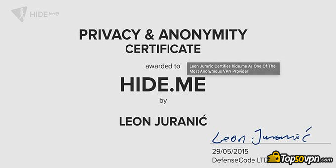 Reseña Hide.me VPN: Seguridad.