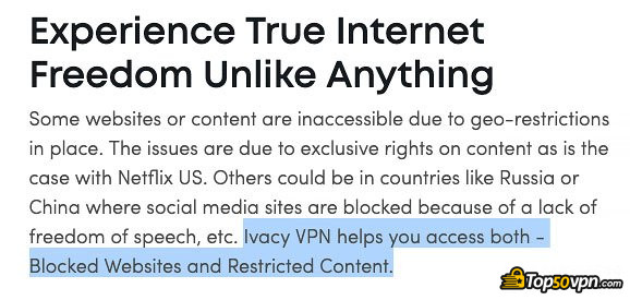 Ivacy VPN: Desbloquear Netflix.