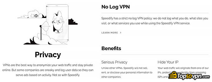 Reseña Speedify VPN: Política de Registro