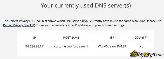 Surfshark VPN: Prueba Filtrado DNS.